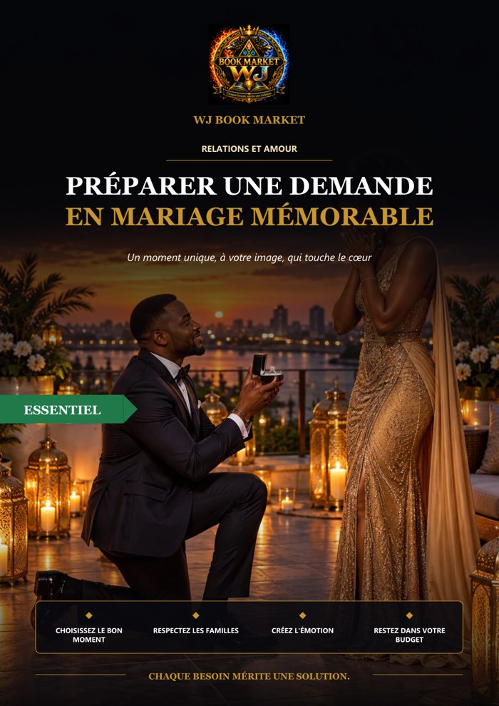 Couverture du guide WJ-0009 : Préparer une demande en mariage mémorable