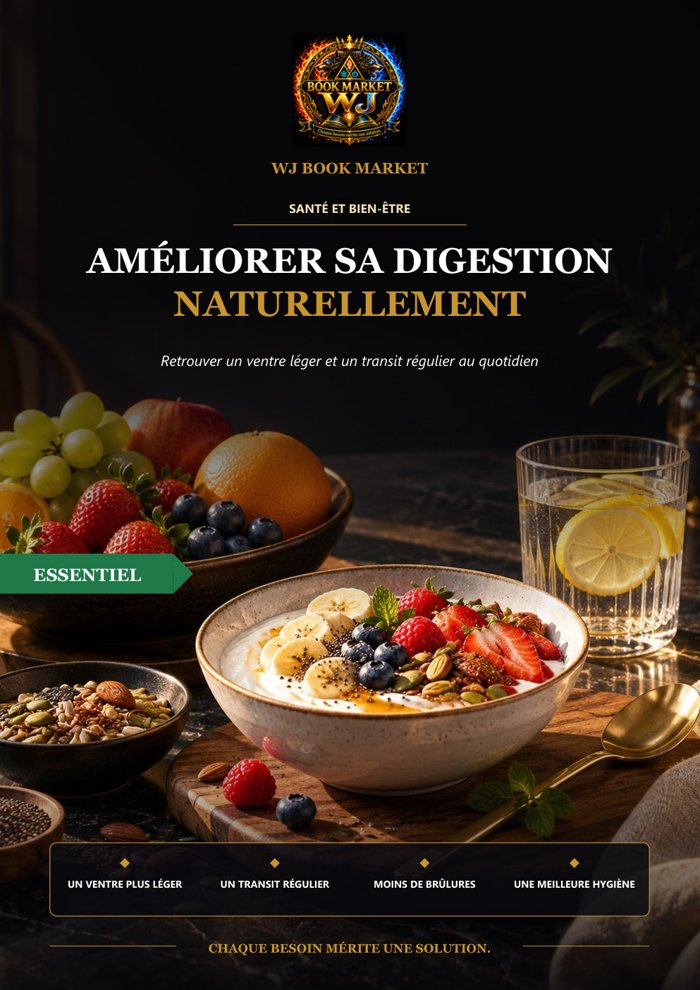Couverture du guide WJ-0028 : Améliorer sa digestion naturellement
