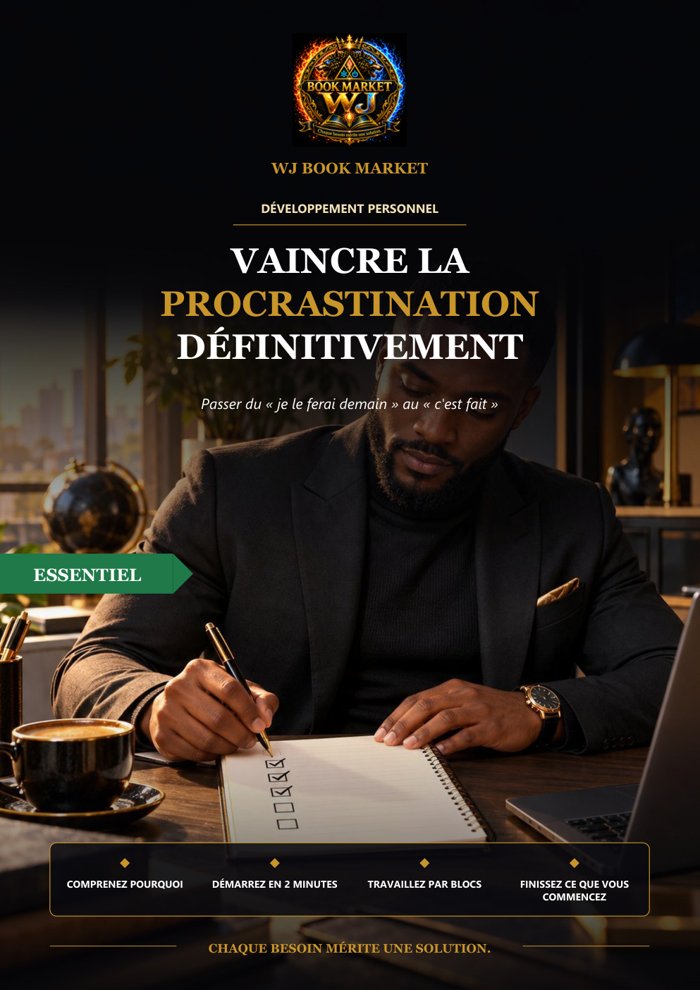Couverture du guide WJ-0042 : Vaincre la procrastination définitivement