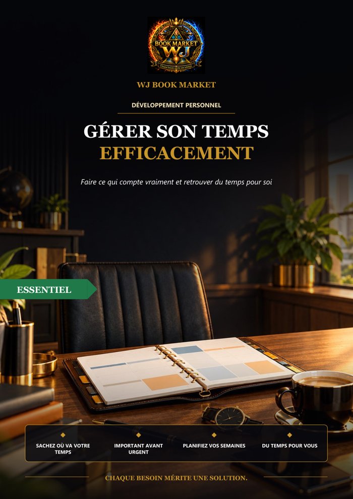Couverture du guide WJ-0058 : Gérer son temps efficacement